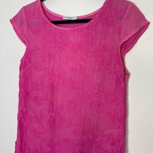 Martina Innoncenti linen floral embroidery dress - Picture 2 of 9